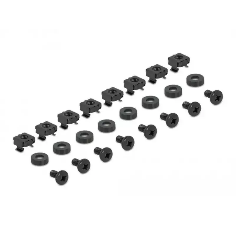 Paigaldusklamber DeLOCK 19 tolli reguleeritava pikkusega 368–600 mm hall 2 tk