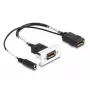 DeLOCK Easy 45 DisplayPort 4K 60 Hz moodul alalisvoolutoitega 2,1 x 5,5 mm