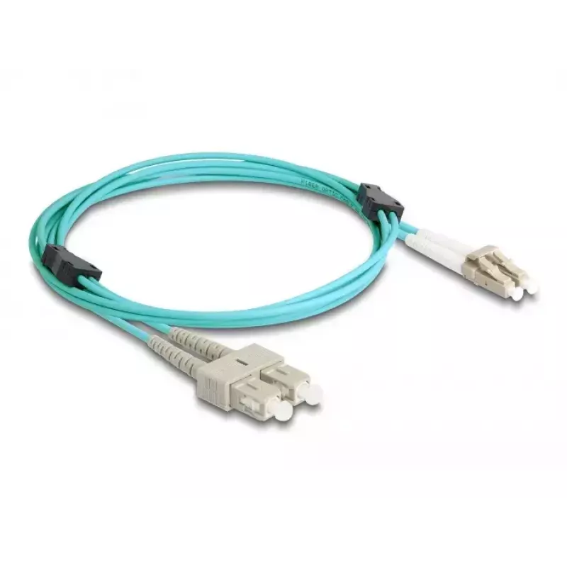 DeLOCK fiiberoptiline kaabel LC Duplex to SC Duplex OM3 2m