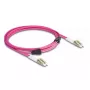 DeLOCK kiudoptiline kaabel LC Duplex kuni LC Duplex OM4 3m