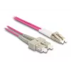 DeLOCK kiudoptiline kaabel LC Duplex SC Duplex OM4 3m