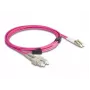 DeLOCK kiudoptiline kaabel LC Duplex SC Duplex OM4 3m