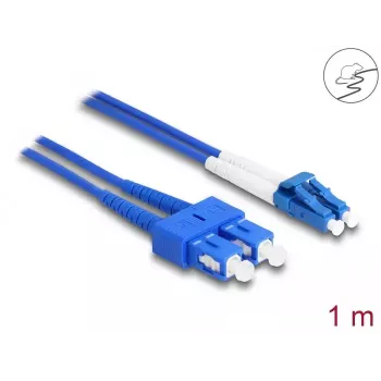 DeLOCK fiiberoptiline kaabel LC Duplex SC Duplex Singlemode OS2 1 m