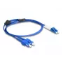 DeLOCK fiiberoptiline kaabel LC Duplex SC Duplex Singlemode OS2 1 m