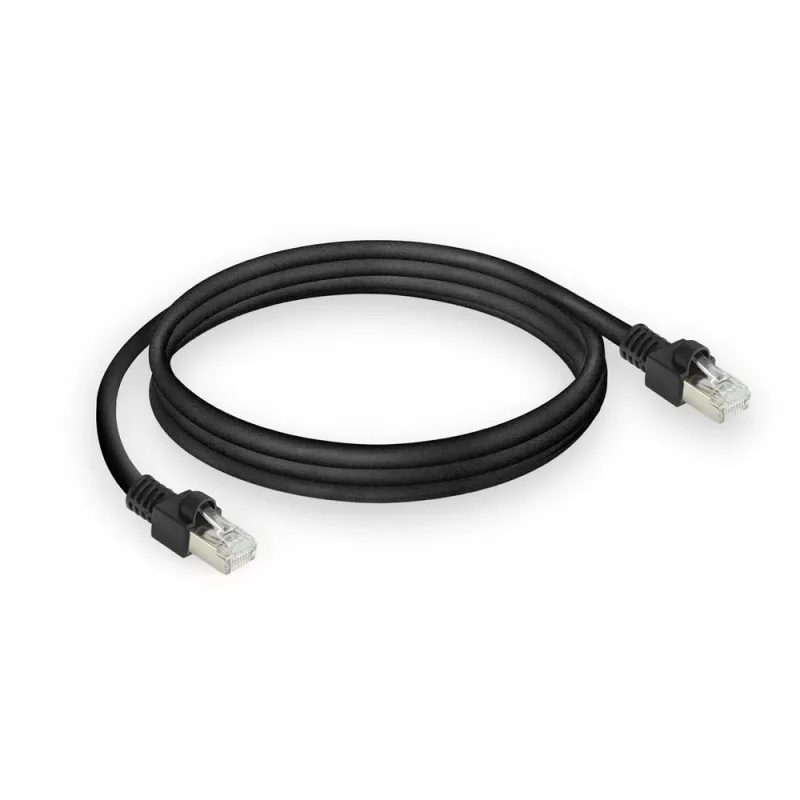 ACT must 0,5 meetrit S/FTP CAT7 PUR painduv paigakaabel RJ45 pistikutega (ühildub CAT6A-ga)