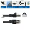 ACT must 7 meetrit S/FTP CAT7 PUR painduv ühenduskaabel, tõmbevabade RJ45 pistikutega (ühildub CAT6A-ga)