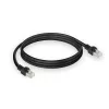 ACT Must 10 meetrit S/FTP CAT7 PUR elastne paigalduskaabel tõmbetõkestusega RJ45 pistikutega (CAT6A ühilduv)