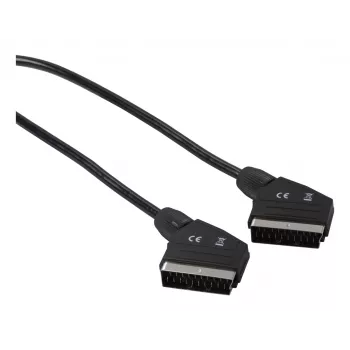 Hama 00182020 SCART-kaabel 3 m SCART (21-kontaktiline) Must