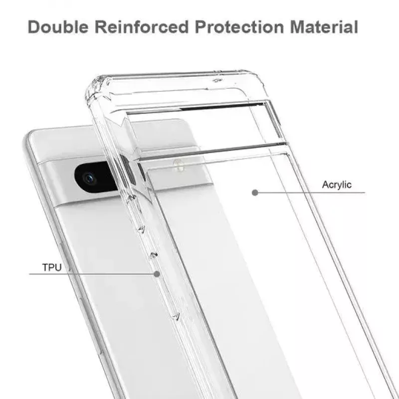 Cover JT BERLIN 10918 mobiiltelefoni ümbris läbipaistev Google Pixel 7a jaoks
