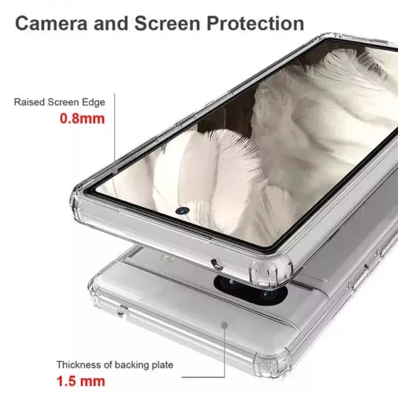 Cover JT BERLIN 10918 mobiiltelefoni ümbris läbipaistev Google Pixel 7a jaoks