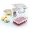 Toidukatted Westmark 23272260 - läbipaistvad silikoonkaaned, 6 tk
