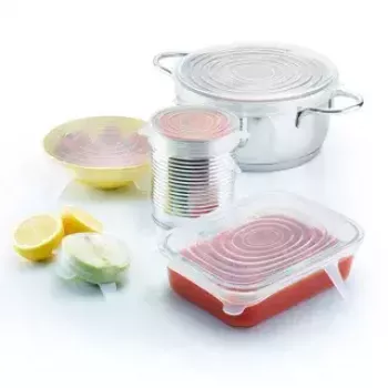Toidukatted Westmark 23272260 - läbipaistvad silikoonkaaned, 6 tk