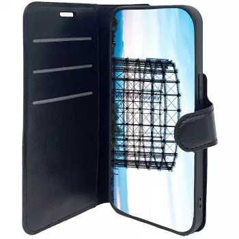 Folio Case JT BERLIN Schöneberg iPhone 14 jaoks 15,5 cm Must
