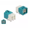 DeLOCK HDMTD nurga pistik PCB-le, neljakordne