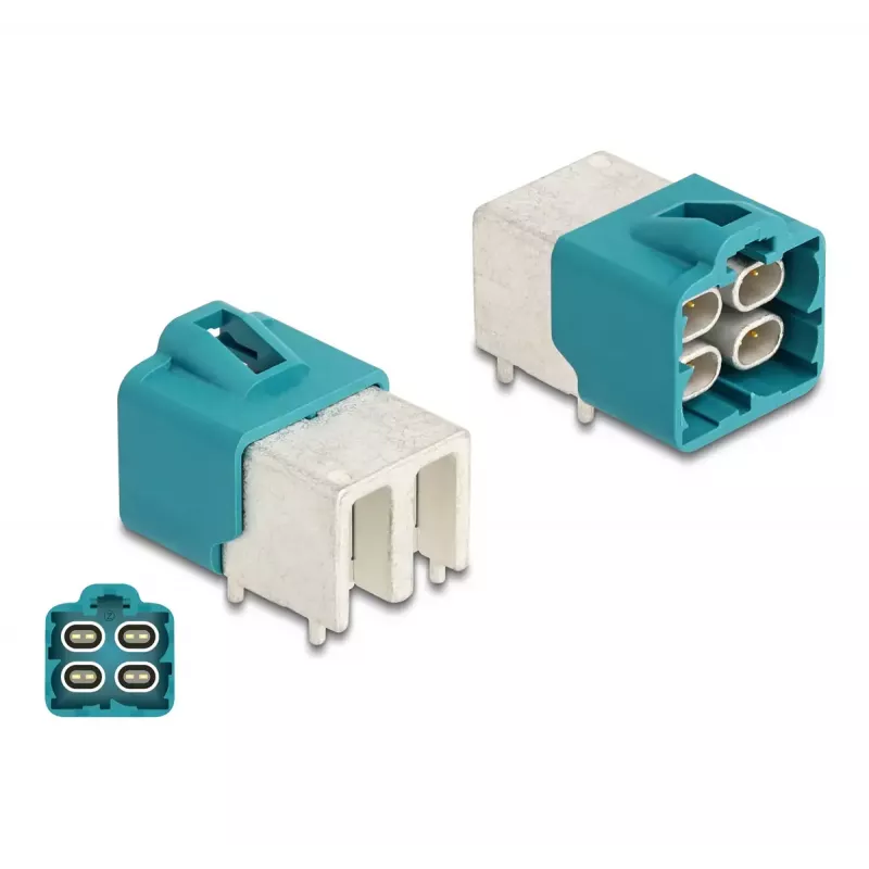 DeLOCK HDMTD nurga pistik PCB-le, neljakordne