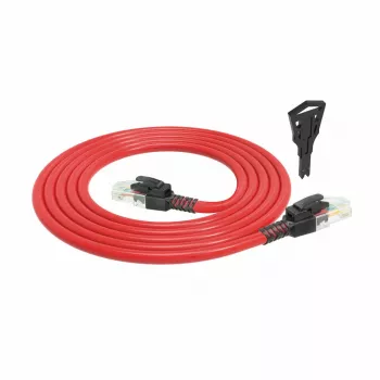 ACT Red 1 meeter U/UTP CAT6A LSZH lukustatav paigakaabel snagless RJ45 pistikutega
