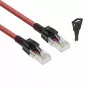 ACT punane 2m U/UTP CAT6A LSZH lukustatav harukontaktivaba patch-kaabel RJ45-pistikutega