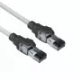 ACT hall 1,5 meetrit S/FTP CAT6A IDC 4PPoE / PoE++ 100W LSZH snagless RJ45 ühenduskaabel