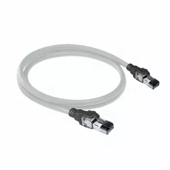 ACT hall 1,5 meetrit S/FTP CAT6A IDC 4PPoE / PoE++ 100W LSZH snagless RJ45 ühenduskaabel