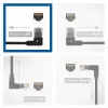 ACT Must 2 m U/UTP CAT6A LSZH õhuke patch-kaabel, RJ45 pistikud, 90° nurga all vasakule – otse