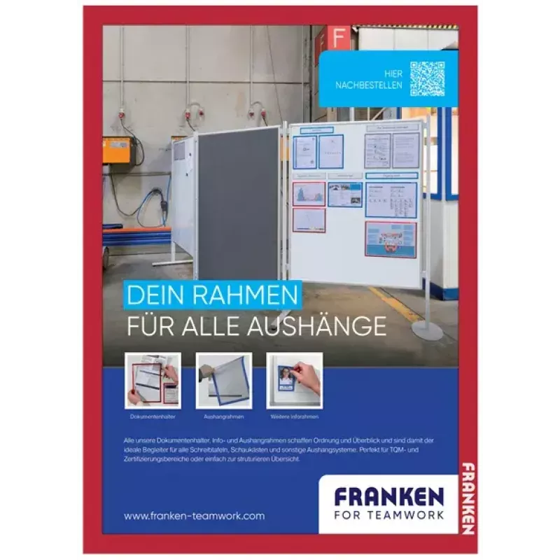Tahvliraam Franken AR15012 Punane A3 470x10x650mm 2 tk