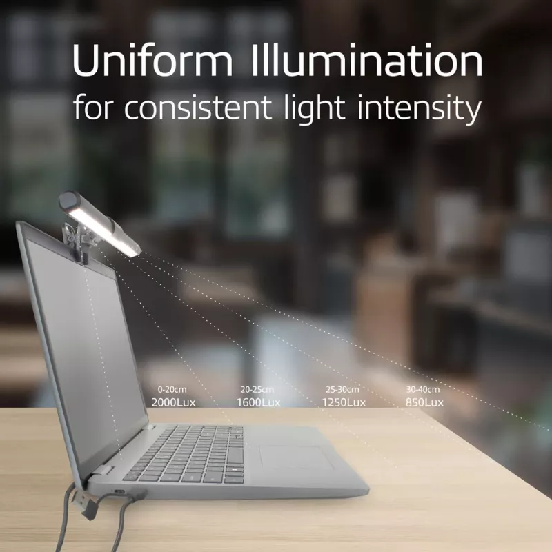 Klammerdatav sülearvuti LED-valgusriba ACT AC8050, hämardatav, USB-toitel