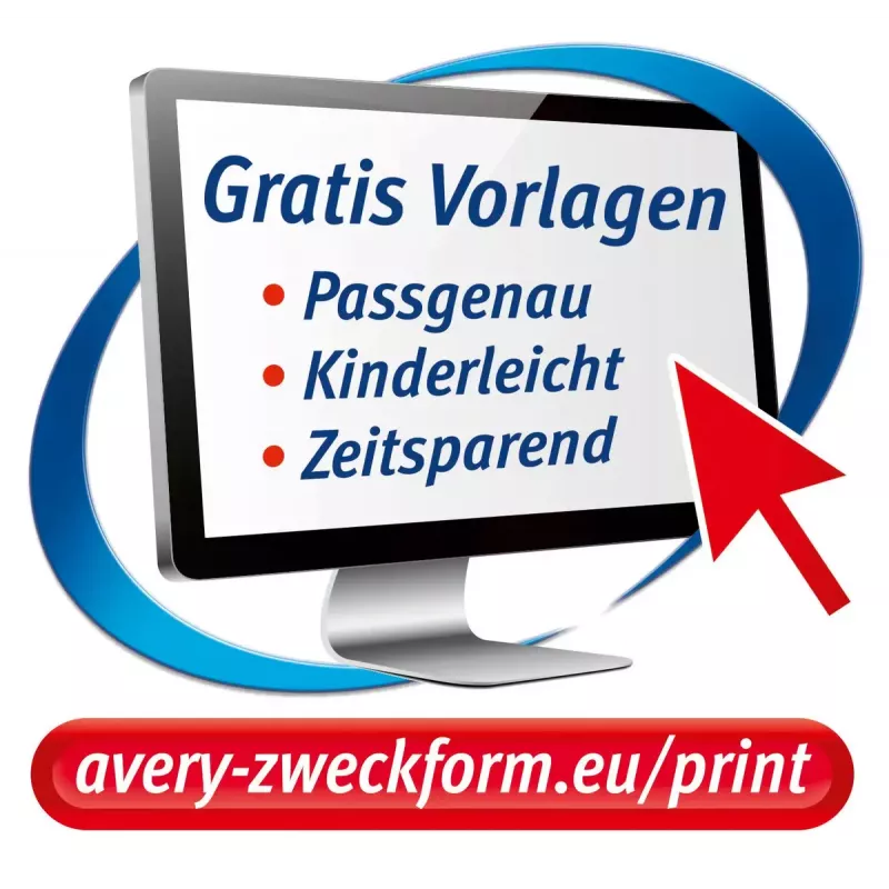 Riiete siirdepaber tindiprinterile Avery Zweckform MD1001 — polüpropüleen A4 210×297 mm, valge, heledad värvid, 5 tk pakendis