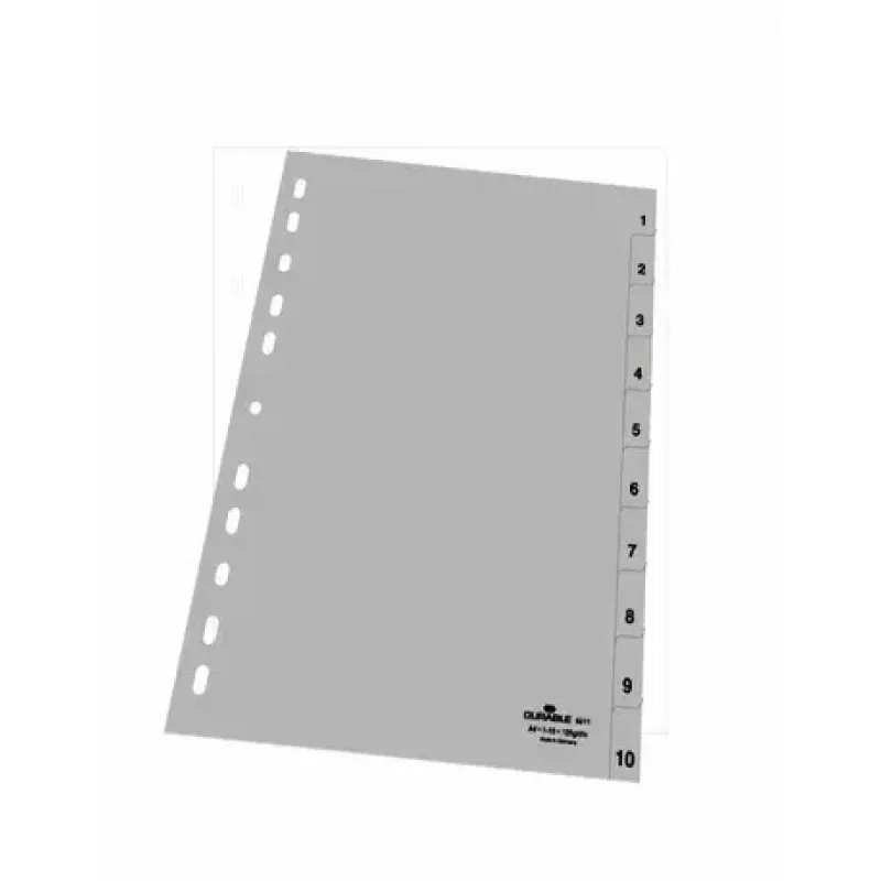 Numbriline vaheleht Durable 6511-10
