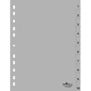 Numbriline vaheleht Durable 6511-10