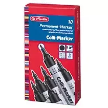 Püsimarker Herlitz 08860603 Must 10 tk