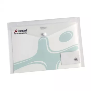 Rexel Ice Popper Wallet With Business Card Pocket A4 Clear (5)