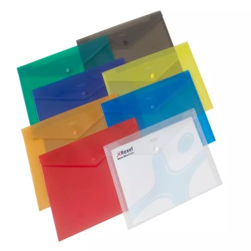 Rexel Popper Wallet A4 Assorted, A4, polüpropüleen (PP), mitmevärviline, 150 lehte, 335 mm, 235 mm