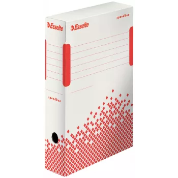 Esselte arhiivikast Speedbox FSC® 80 mm, paberist, valge, A4, horisontaalselt/vertikaalselt, 80 mm, 250 mm