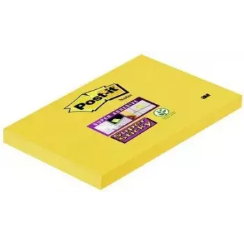 Post-It märkmepaber ristkülikukujuline kollane 90 lehte isekleepuv 3M