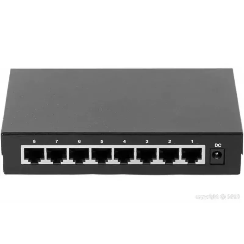 Haldamata kommutaator Dexlan 891008 8 pordiga Gigabit Ethernet Must