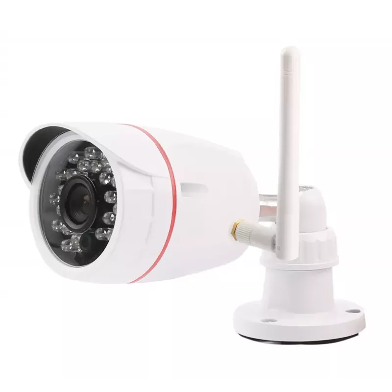 IP kuul-turvakaamera Olympia OC 1280P — välistingimustesse, 1280×720, 3,6 mm, 60° vaateväli, lae-/seinakinnitus, juhtmega ja Wi‑Fi