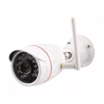 IP kuul-turvakaamera Olympia OC 1280P — välistingimustesse, 1280×720, 3,6 mm, 60° vaateväli, lae-/seinakinnitus, juhtmega ja Wi‑Fi
