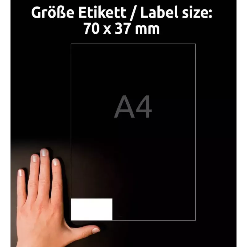 Isekleepuv silt Ristkülik AVERY 3474-10