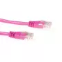 ACT roosa 15-meetrine U/UTP CAT5E ühenduskaabel RJ45-pistikutega