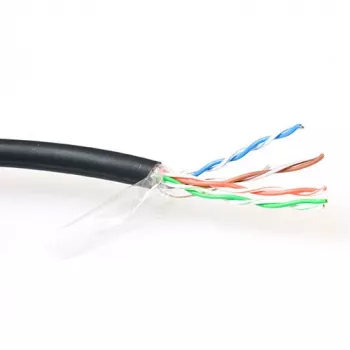 patch-kaabel ACT CAT5E F/UTP LSZH keerdunud must 100 m