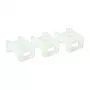 ACT kaablisideme kinnituskruvi, läbipaistev, valge, nailon, 100 tk, 23 mm, 16 mm, 9 mm