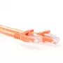 ACT oranž 0,5 m U/UTP CAT6A ühenduskaabel kaitsmetega RJ45-pistikutega
