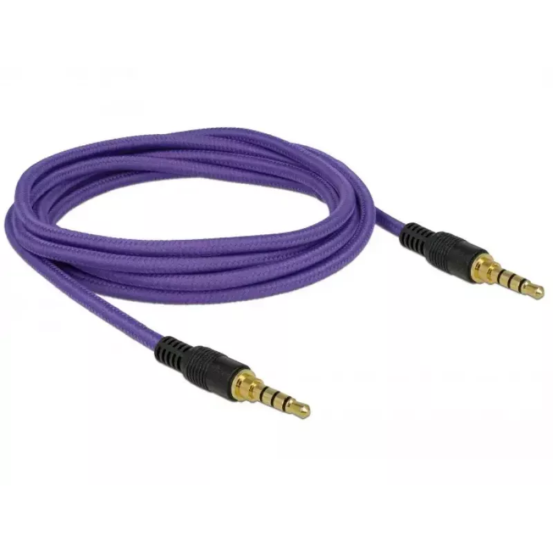 Helikaabel 3,5 mm DeLOCK 85599 2 m lilla