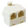 ACT RJ modulaarne T-adapter: 2x RJ-12 emane - 1x RJ-12 isane