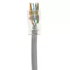 ACT RJ45 (8P/8C) CAT6 easyconnect varjestamata modulaarpistik ümmarguse kaabli jaoks, mõeldud nii täis- kui keerutatud soontega