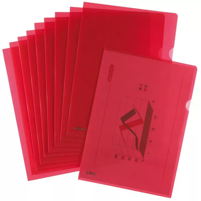 Herlitz 50009091 polüpropüleenist (PP) punane A4 kaust