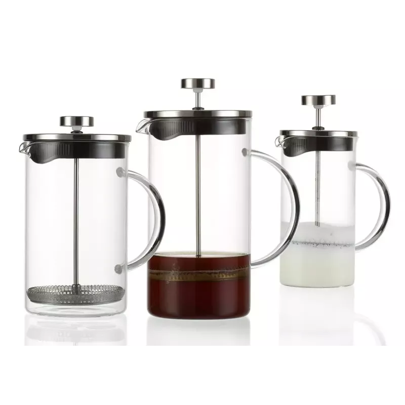 French Press Ritzenhoff & Breker Rio 0,8 L Must Hõbe Läbipaistev