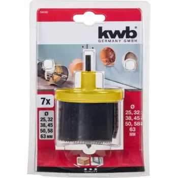 Aukusae komplekt KWB 599100 7 tk 6,3 cm puidule ja plastikule