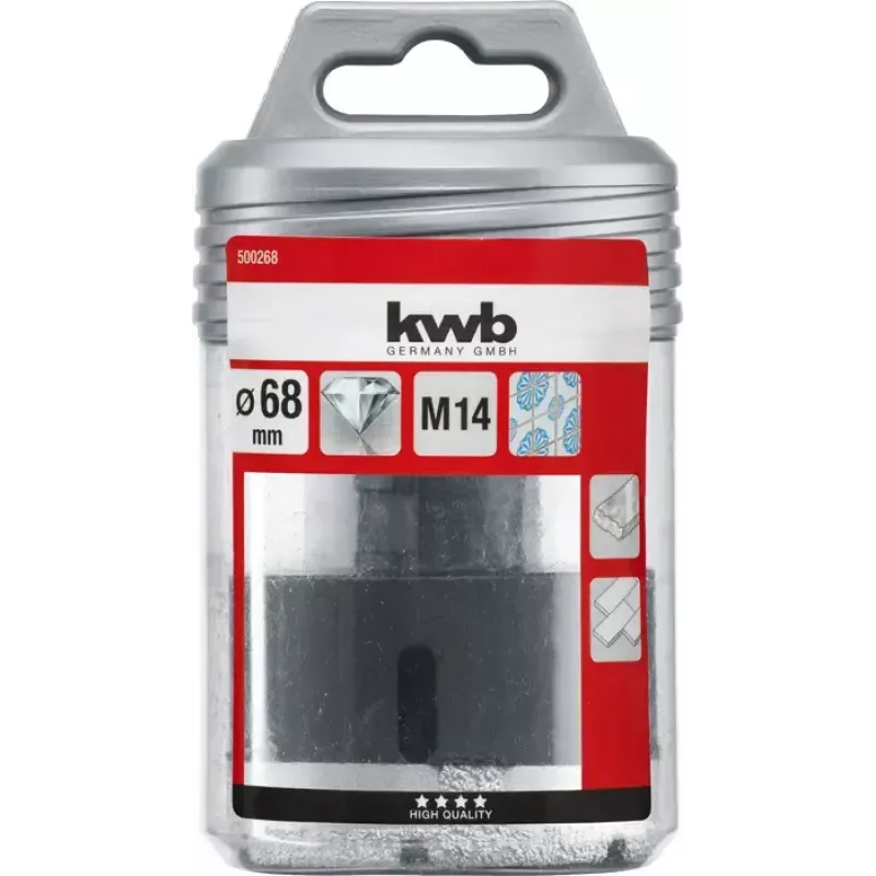 Puur-aukšabloon KWB 500268 nurklihvijale 6,8 cm keraamika