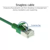 ACT roheline 5 m LSZH U/FTP CAT6A andmekeskuse õhuke paigalduskaabel RJ45-pistikutega